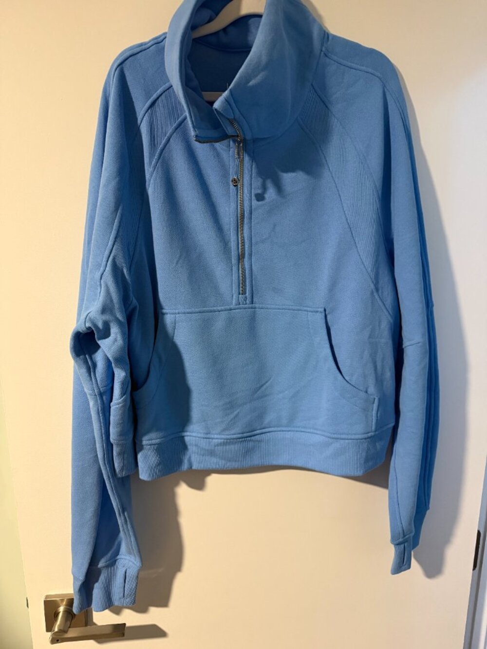 Lululemon Scuba Oversized Funnel-Neck Half Zip Aero Blue XL/XXL - Picture 3 of 4